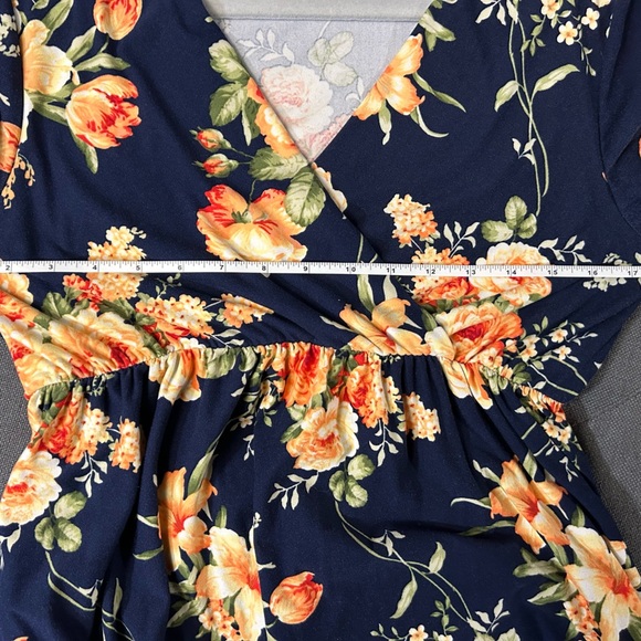 Vintage Floral Maxi Dress Size XL - Picture 4 of 6